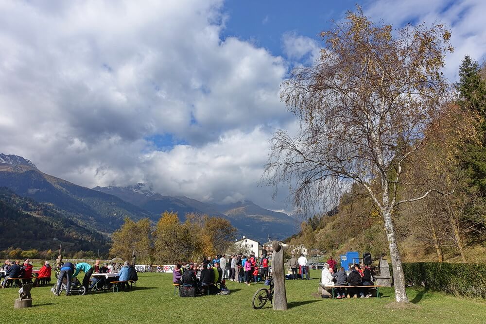 Zum Abschluss eine kleine Feier zur Eröffnung am Festplatz am See