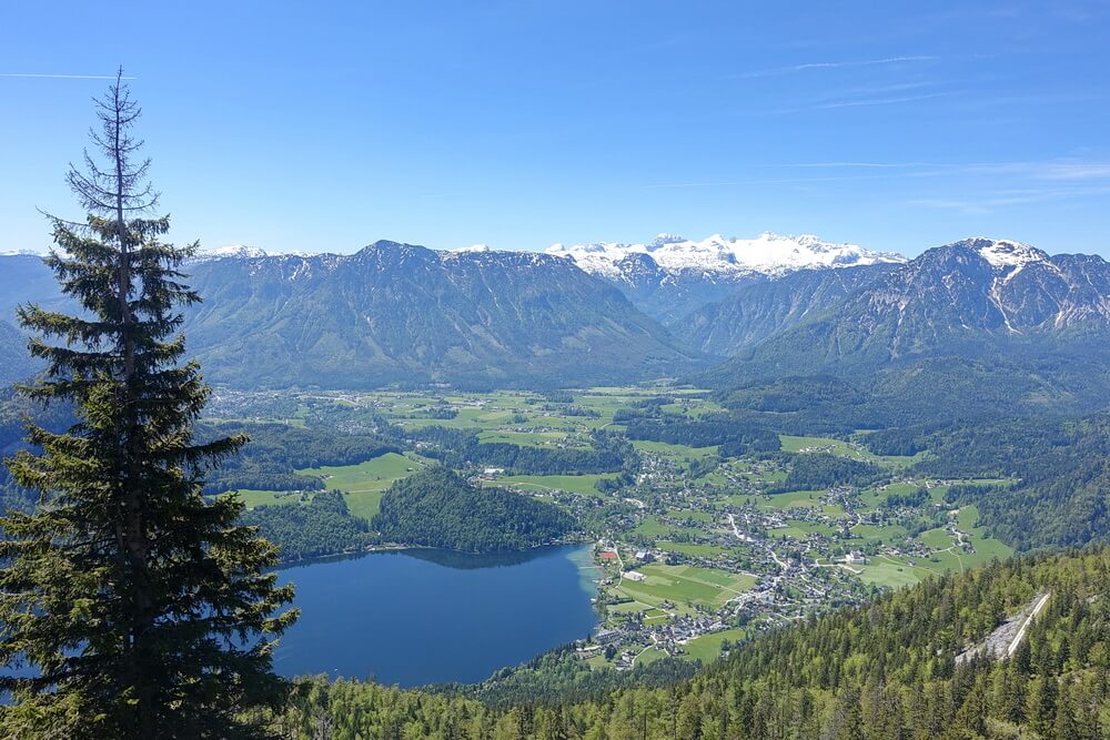 Panorama von der Loserstraße aus - Altaussee, Dachstein