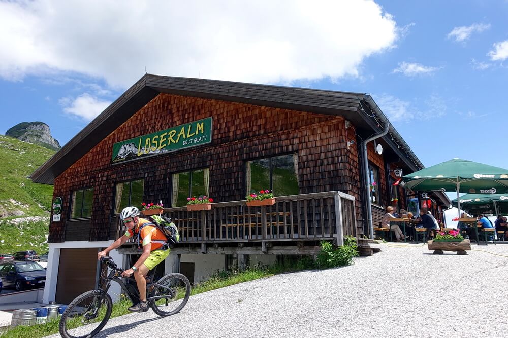 Loseralm - Ziel erreicht und wieder abwärts