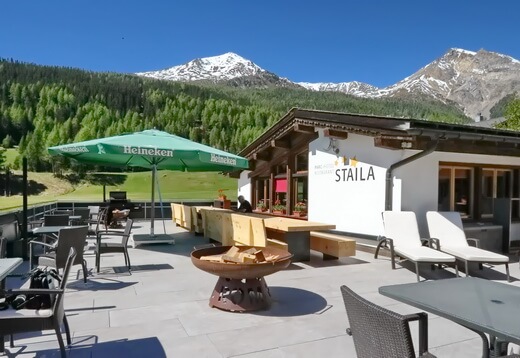  Sonnenterasse des Hotel Al Roms (das früher Hotel Staila hieß) 