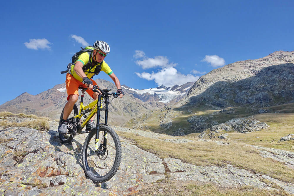 Einstieg am Rifugio Berni zur Tour La Romantica